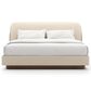 Caracole Fleur King Upholstered Sleigh Bed in Porcini, , large