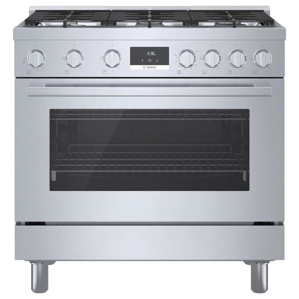 Bosch 3.4 Cu. Ft. Freestanding Gas Range with Convection in Stainless Steel, , large