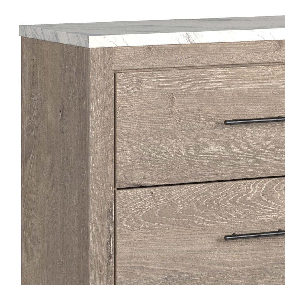 Ashley Senniberg 6 Drawer Dresser in Light Brown and White, , large