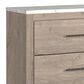 Ashley Senniberg 6 Drawer Dresser in Light Brown and White, , large