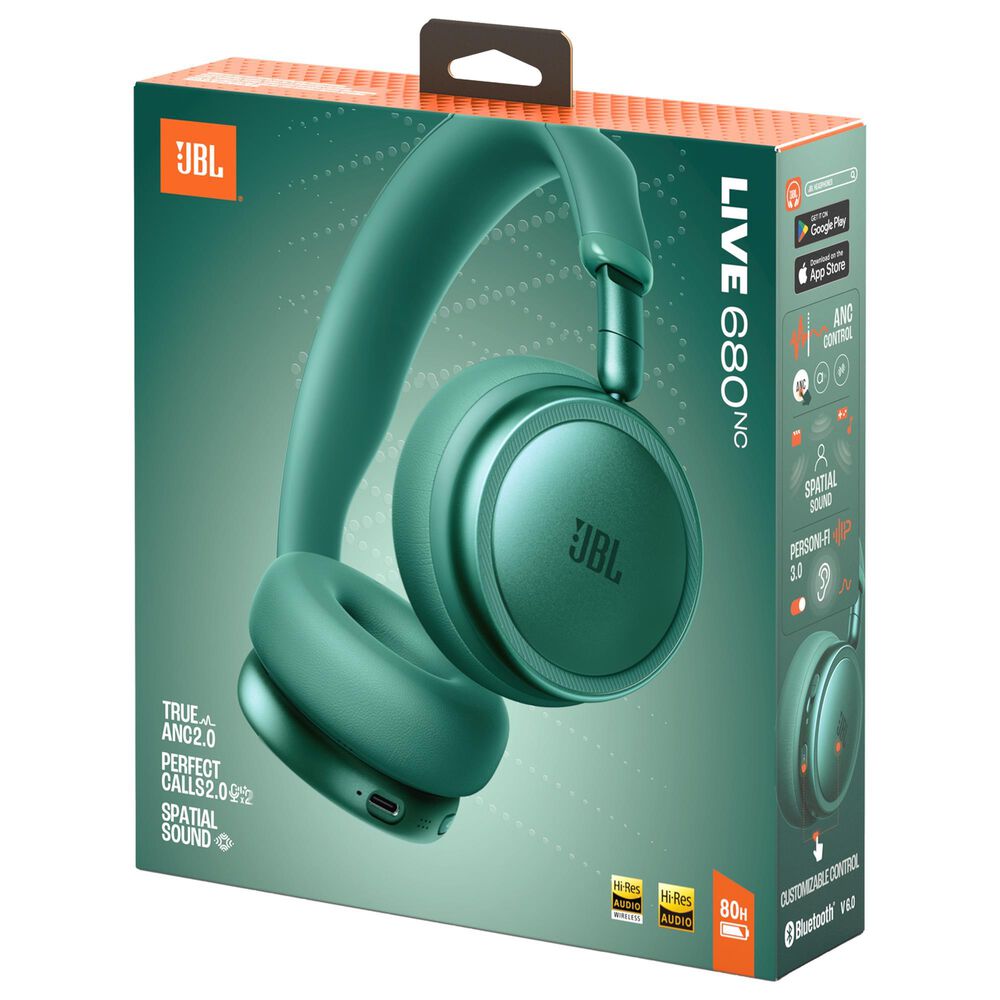 JBL Live Series Wireless Noise-Canceling On-Ear Headphones in Green, , large