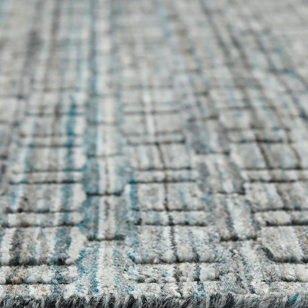 Amer Rugs Houston 7&#39;9&quot; x 9&#39;9&quot; Turq Gray Area Rug, , large