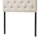Baxton Studio Myra Twin Upholstered Panel Headboard in Light Beige, , large