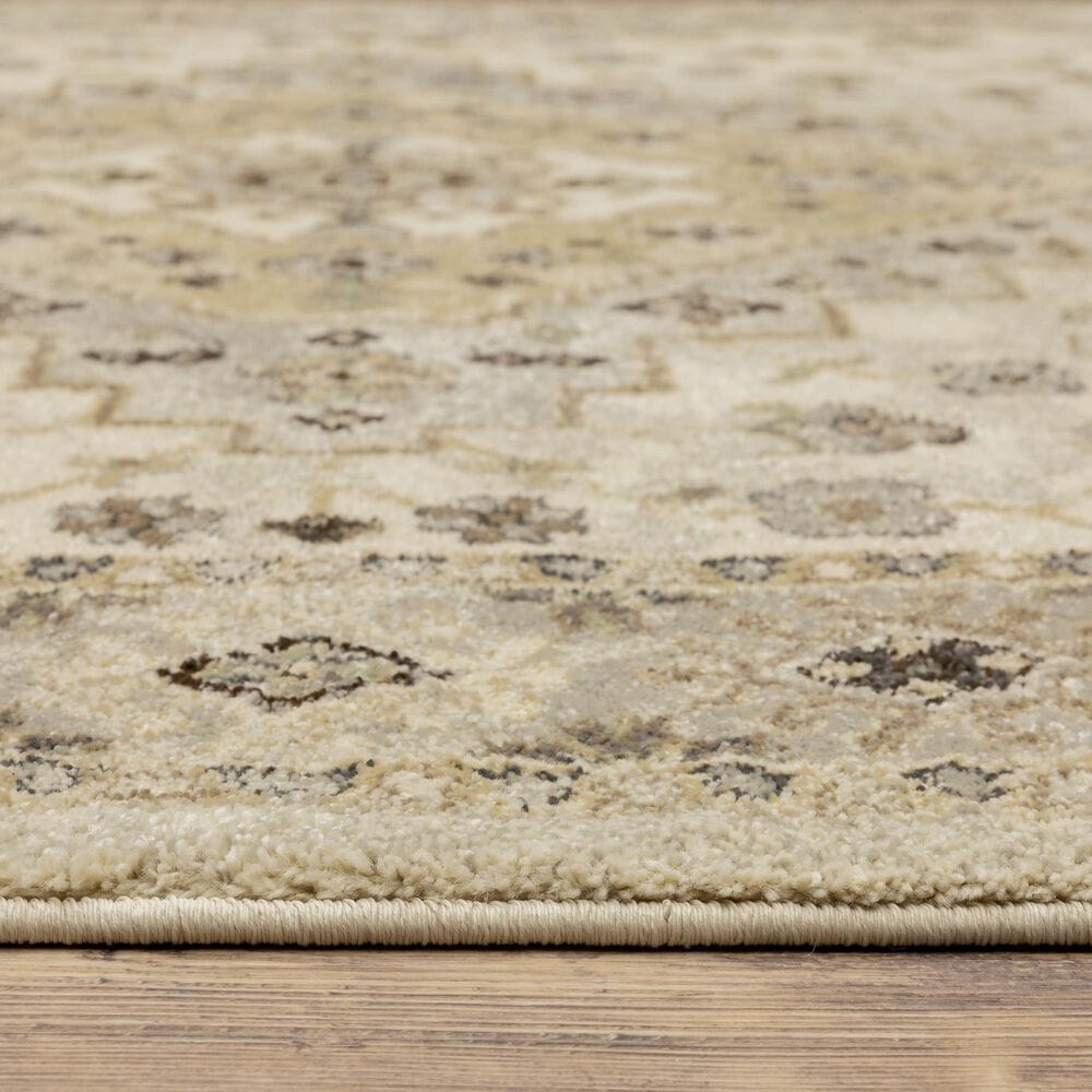 Oriental Weavers Florence Athens 4332X 2&#39;3&quot; x 7&#39;6&quot; Beige Runner, , large