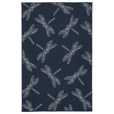 Kaleen Rugs Cabos CAB18-22 1"9" x 3" Navy Indoor/Outdoor Area Rug, , large