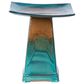 Alfresco Home Zen Large Patio Bird Bath in Aqua, , large