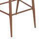 Hearth and Haven 26" Outdoor Counter Stool with Teak Frame in Light Gray (Set of 2), , large