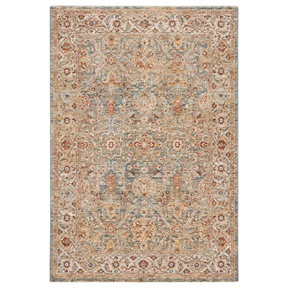 Nourison Sahar SHR03 7"10" x 10"4" Blue Area Rug, , large