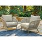 Ashley Swiss Valley Patio Lounge Chair in Beige (Set of 2), , large