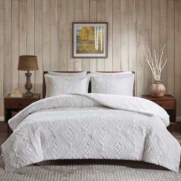 Hampton Park Teton 3-Piece Full/Queen Quilt Set in Ivory, , large