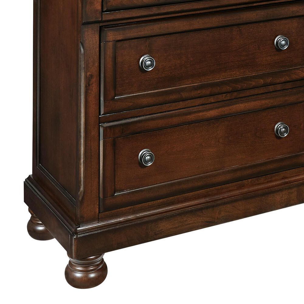 porter rustic brown dresser Ashley 7-Drawer and Mirror in Minor assembly required
