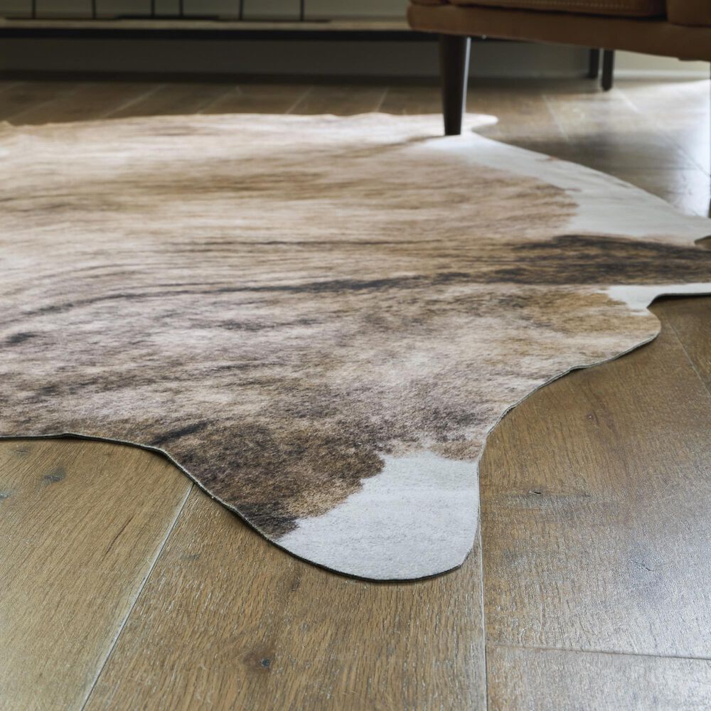Ashley Sportsmen 6&#39;5&quot; x 7&#39;11&quot; Brown Area Rug, , large
