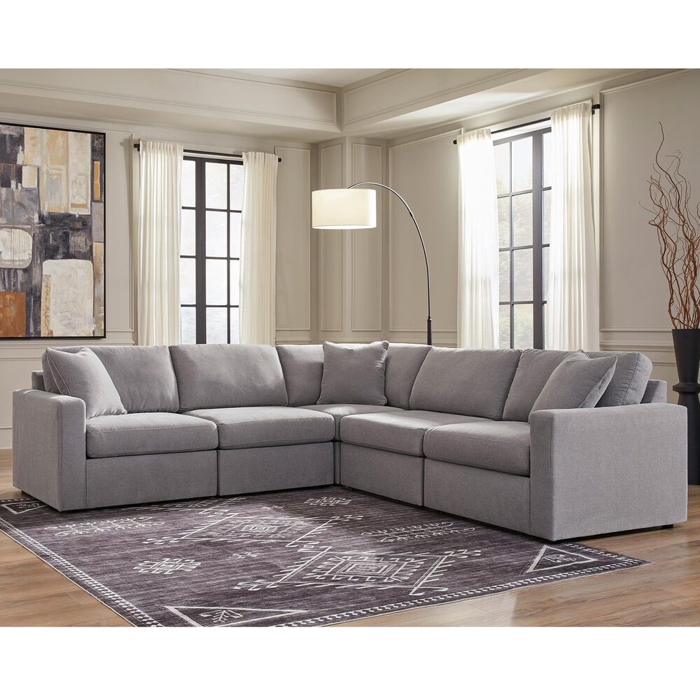 Ashley Modmax 5-Piece Sectional in Granite, , large