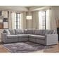 Ashley Modmax 5-Piece Sectional in Granite, , large
