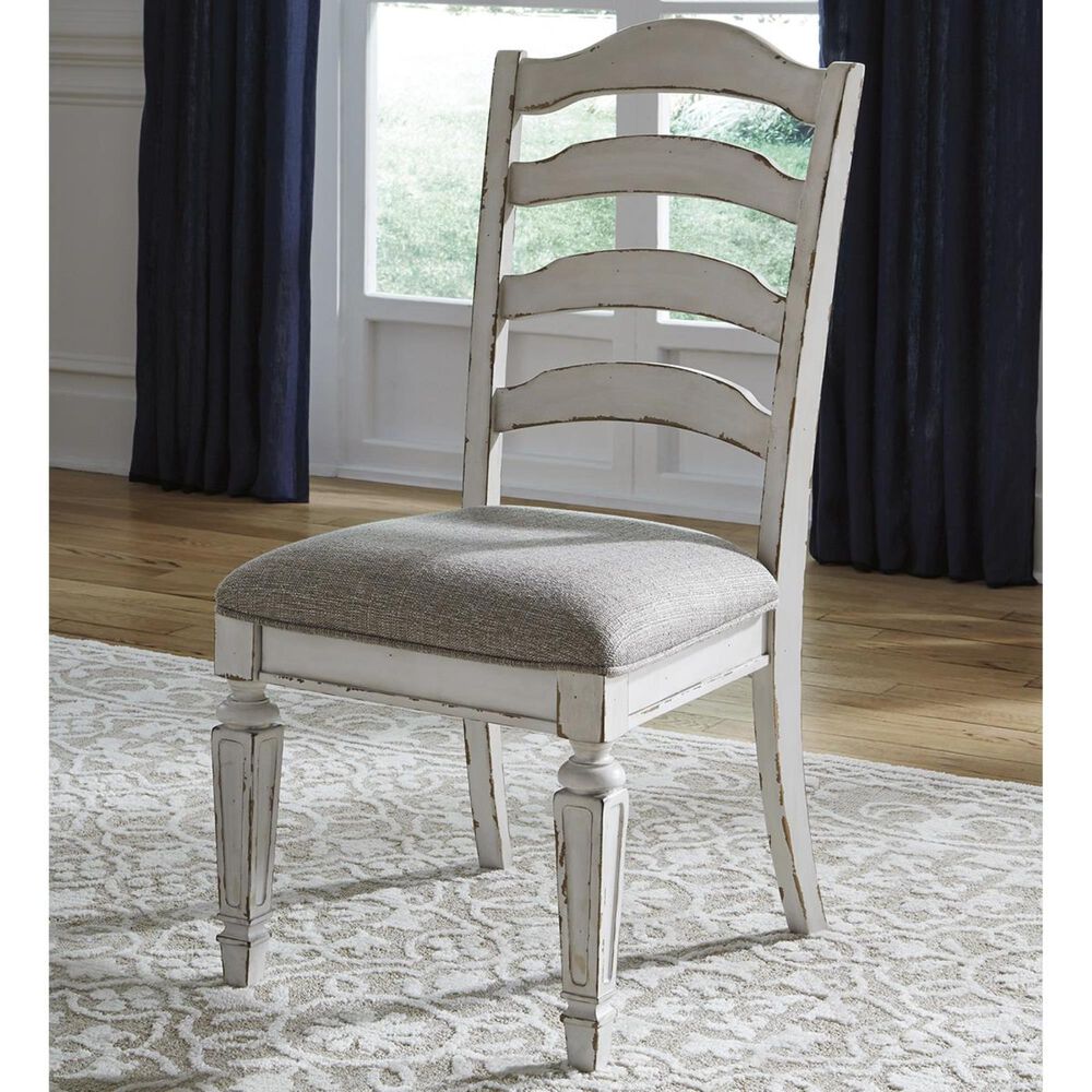 Ashley Realyn Upholstered Dining Chair in Chipped White, , large