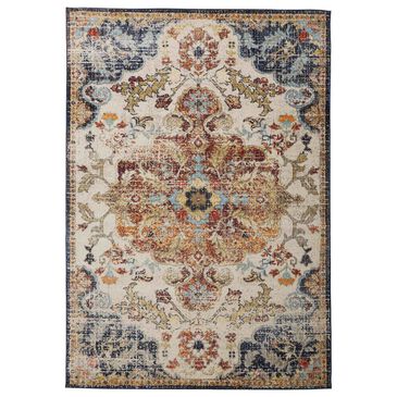 Feizy Rugs Bellini 2" x 8" Blue and Red Runner, , large