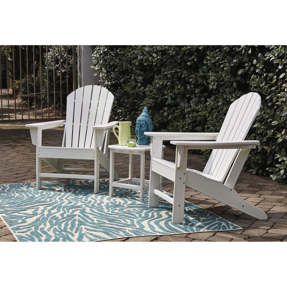 Ashley Sundown Treasure Rectangular End Table in White, , large