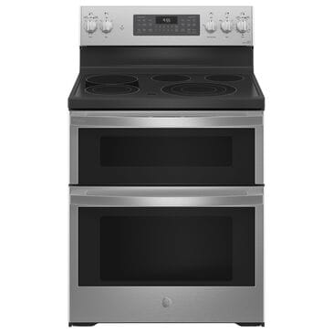 GE Profile 30" Free-Standing Electric Double Oven Convection Range in Stainless Steel, , large