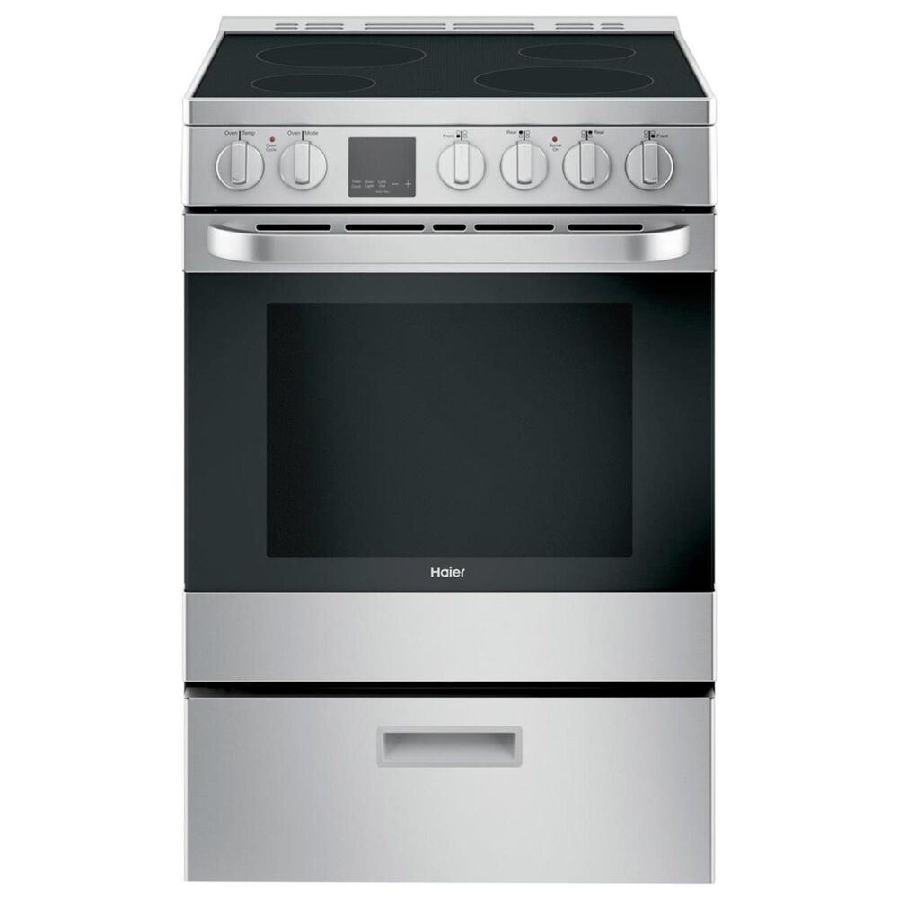 Haier 24" Electric Free Standing Range in Stainless Steel, , large