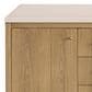James Martin Vanities Hudson 60" Single Bathroom Vanity in Light Natural Oak with 3 cm Eternal Marfil Quartz Top and Rectangular Sink, , large