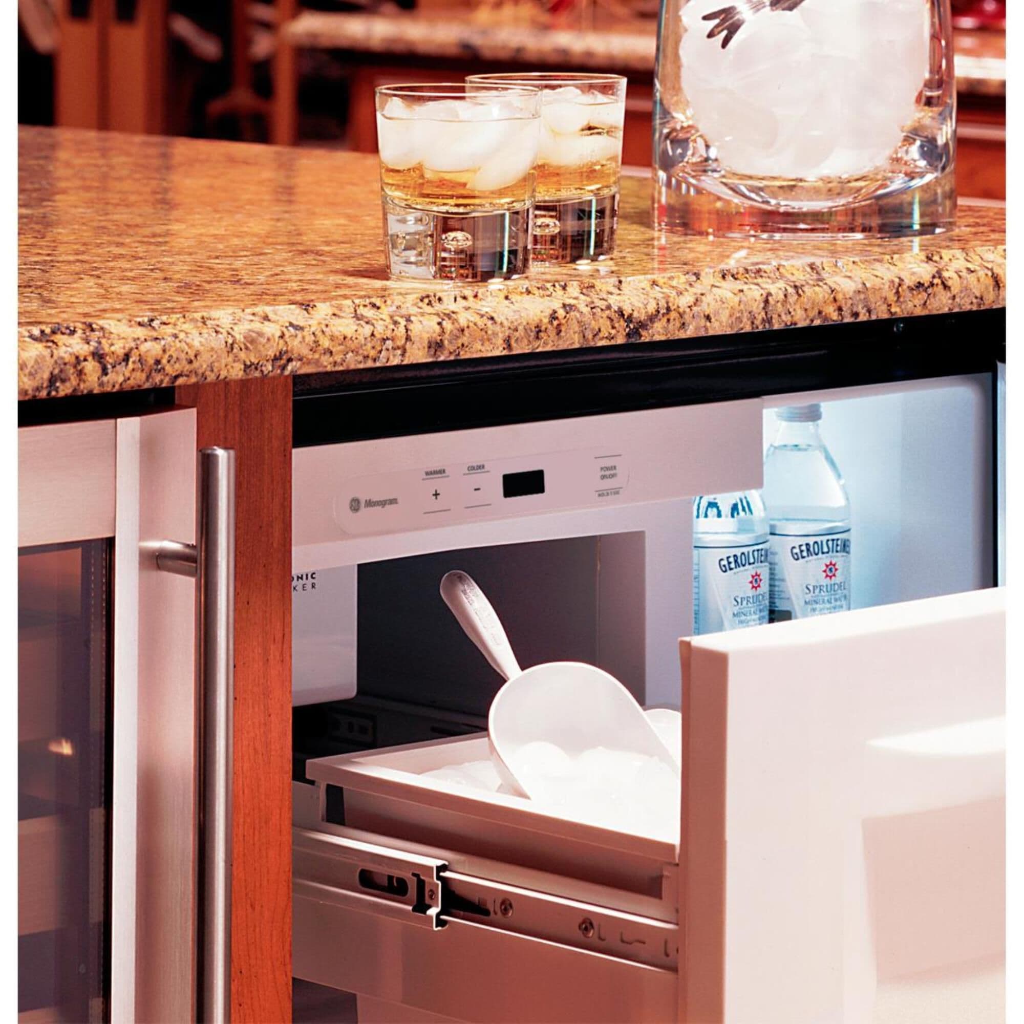 Home bar refrigerator with ice maker on sale