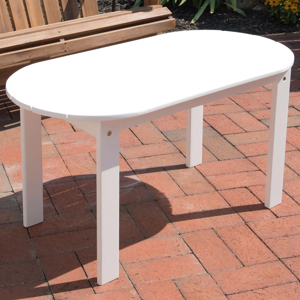 Linon Home Decor Adirondack Coffee Table in White, , large