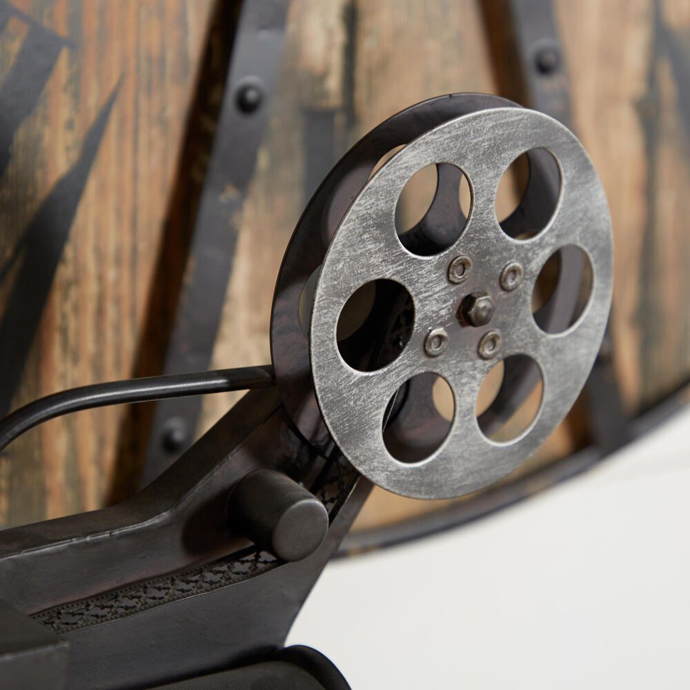 Maple and Jade Camera Film Decorative Sculpture in Matte Black and Bronze, , large