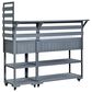 HOMLUX 62.3"" Outdoor Kitchen Island in Gray, , large