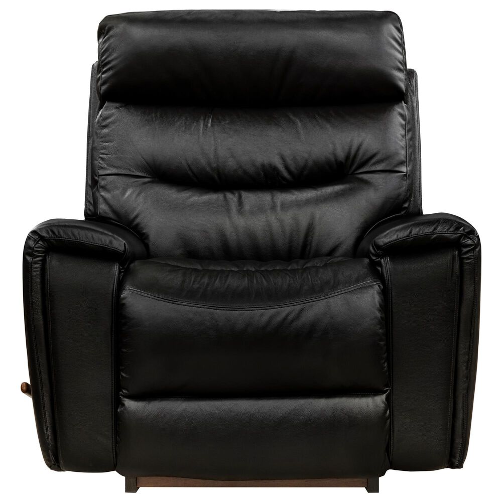 La-Z-Boy Soren Leather Manual Rocker Recliner in Black, , large