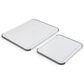 KitchenAid 2-Piece Polypropylene Chopping Board Set in White and Gray, , large