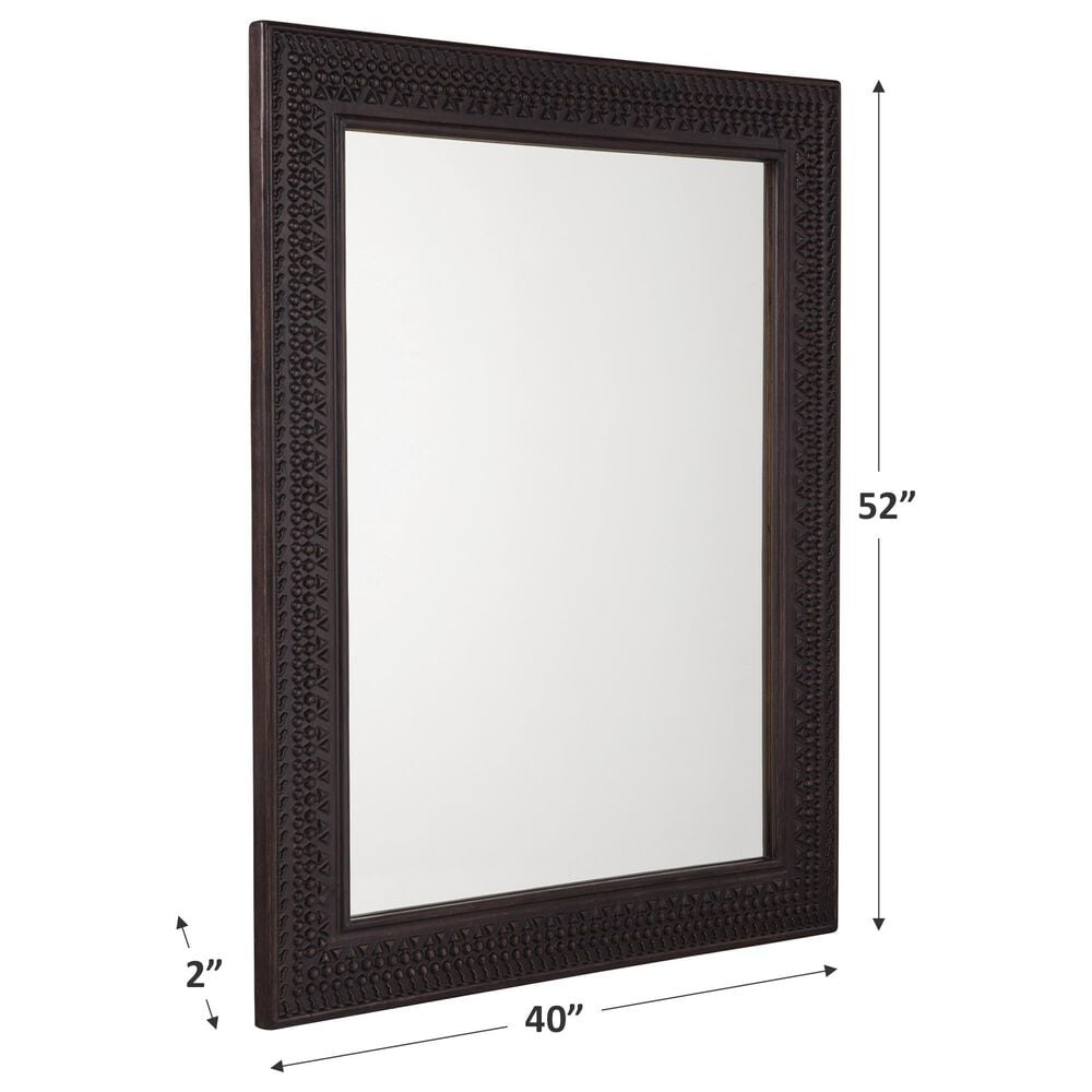 Ashley Balintmore Accent Mirror in Dark Brown, , large