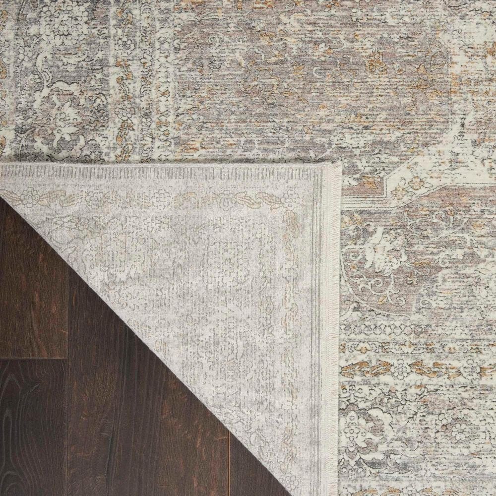 Nourison Starry Nights STN03 5&#39; x 7&#39; Silver and Cream Area Rug, , large