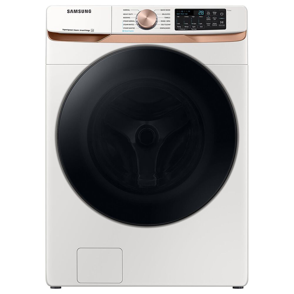 Samsung 5.0 Cu. Ft. Front Load Washer and 7.5 Cu. Ft. Electric Dryer Laundry Pair in Ivory, , large