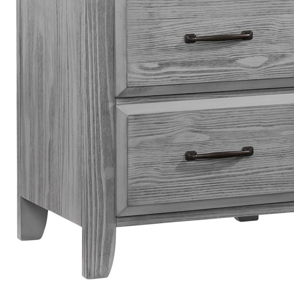 Oxford Baby Willowbrook 2 Drawer Nightstand in Graphite Gray, , large