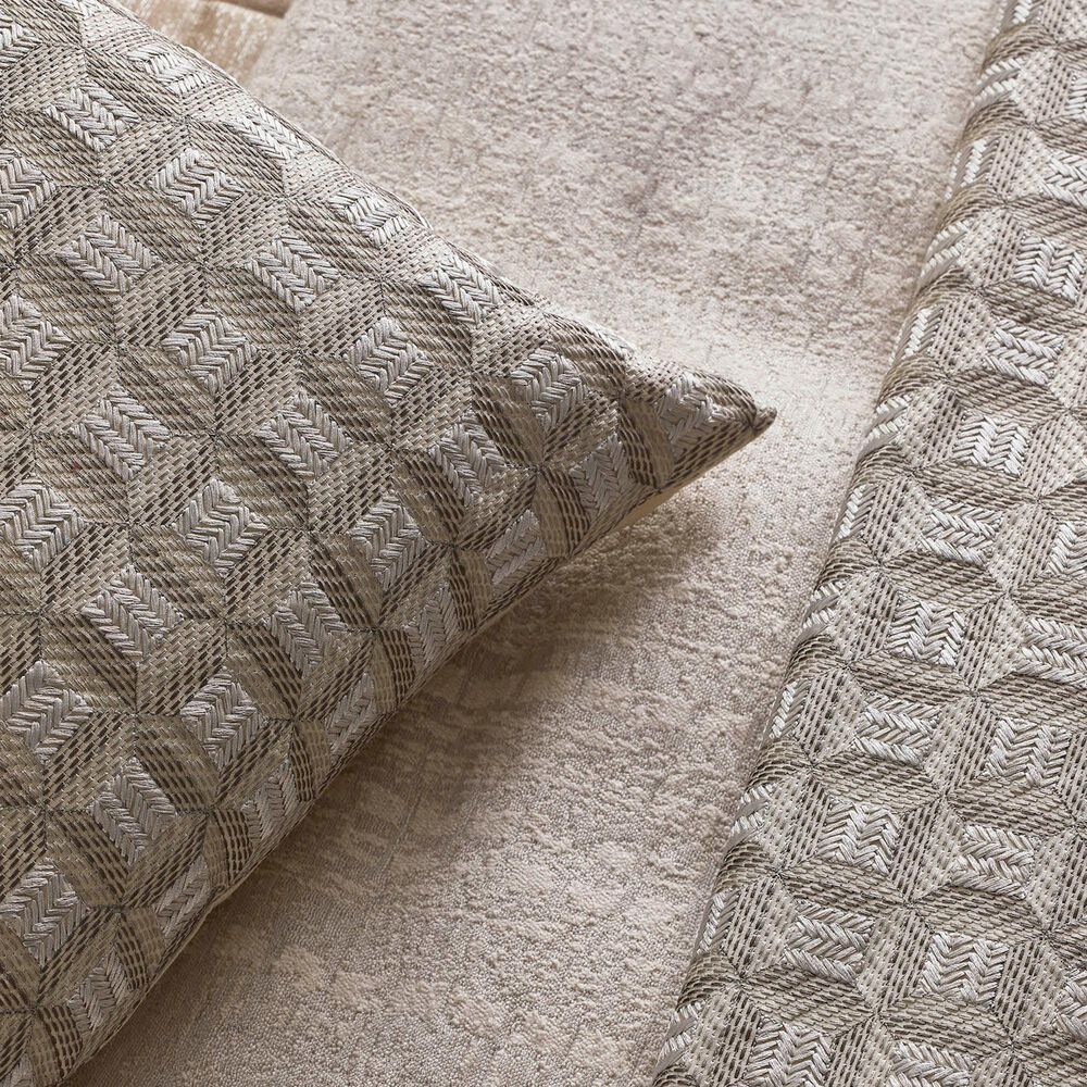 Ann Gish Collonade 24" x 24" Square Throw Pillow in Silver, , large