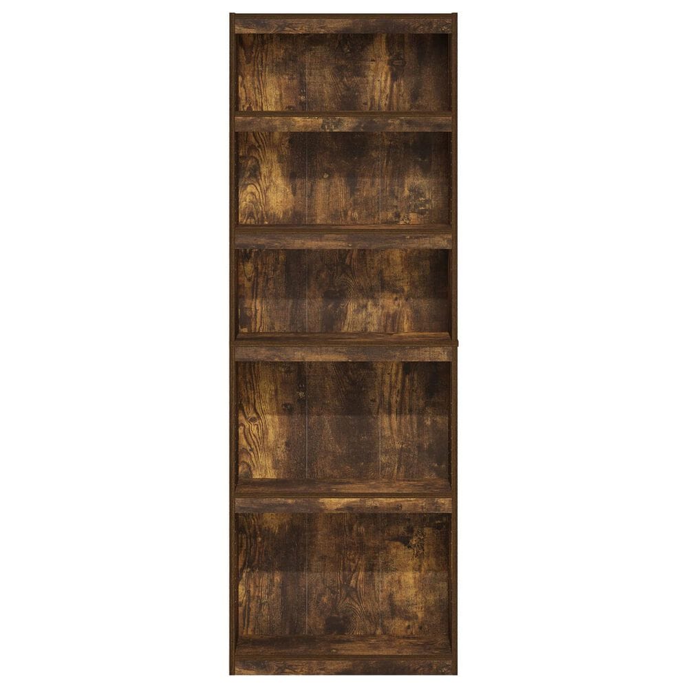 HOMLUX Enhanced Home 5-Tier Shelf Bookcase in Amber Pine, , large