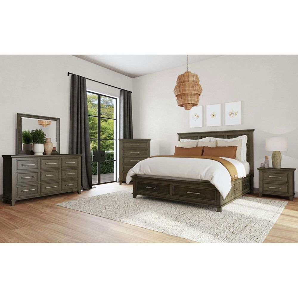 Mayberry Hill Canterbury 2-Drawer Nightstand in Grey, , large