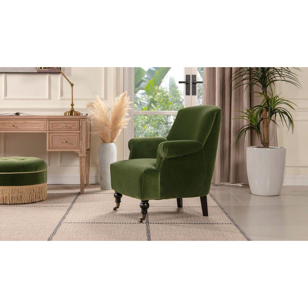Jennifer Taylor Home Eloise Accent Chair in Olive Green, , large