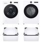 LG Front Load Washer and Electric Dryer with Pedestal in White, , large