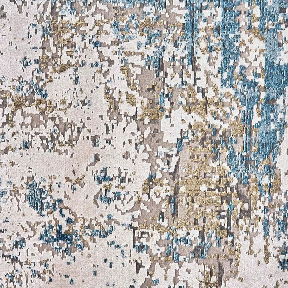 Feizy Cadiz 12&#39; x 18&#39; Blue and Ivory Area Rug, , large