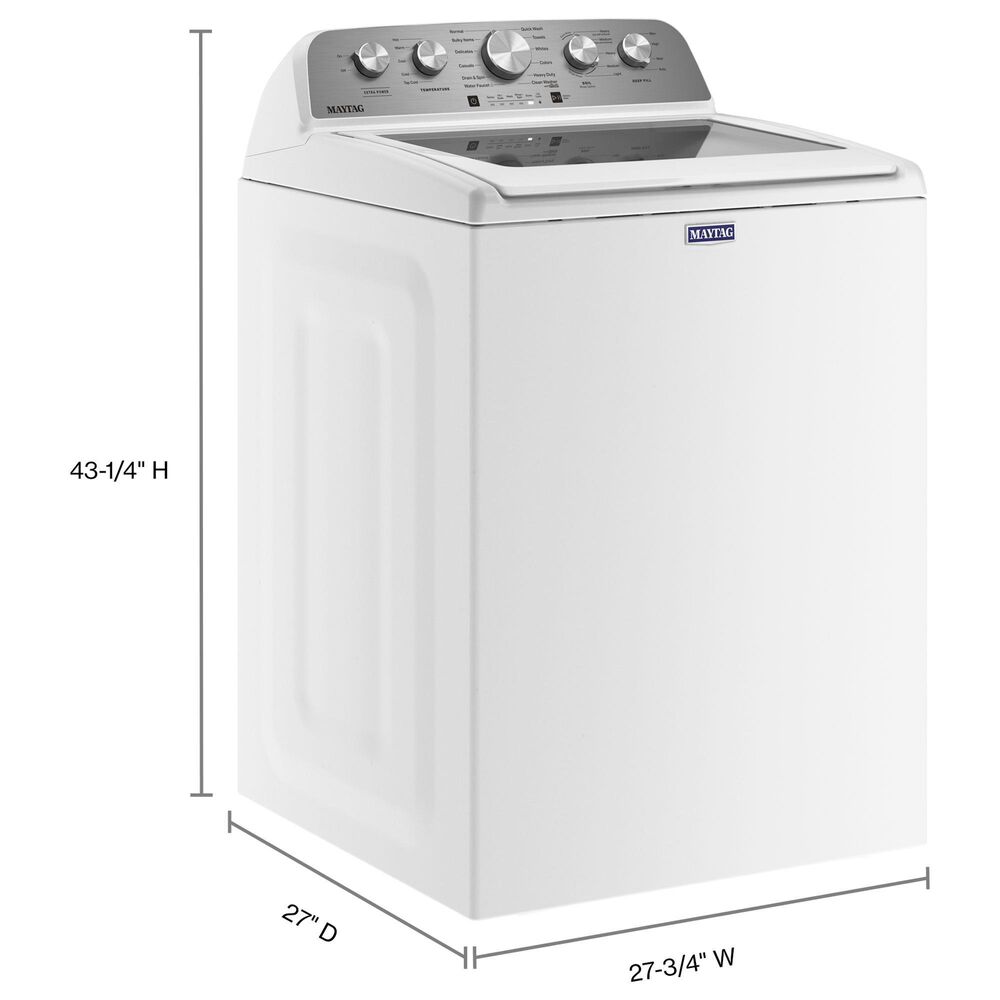 Maytag 4.8 cu. ft. Top Load Washer with Extra Power in White, , large