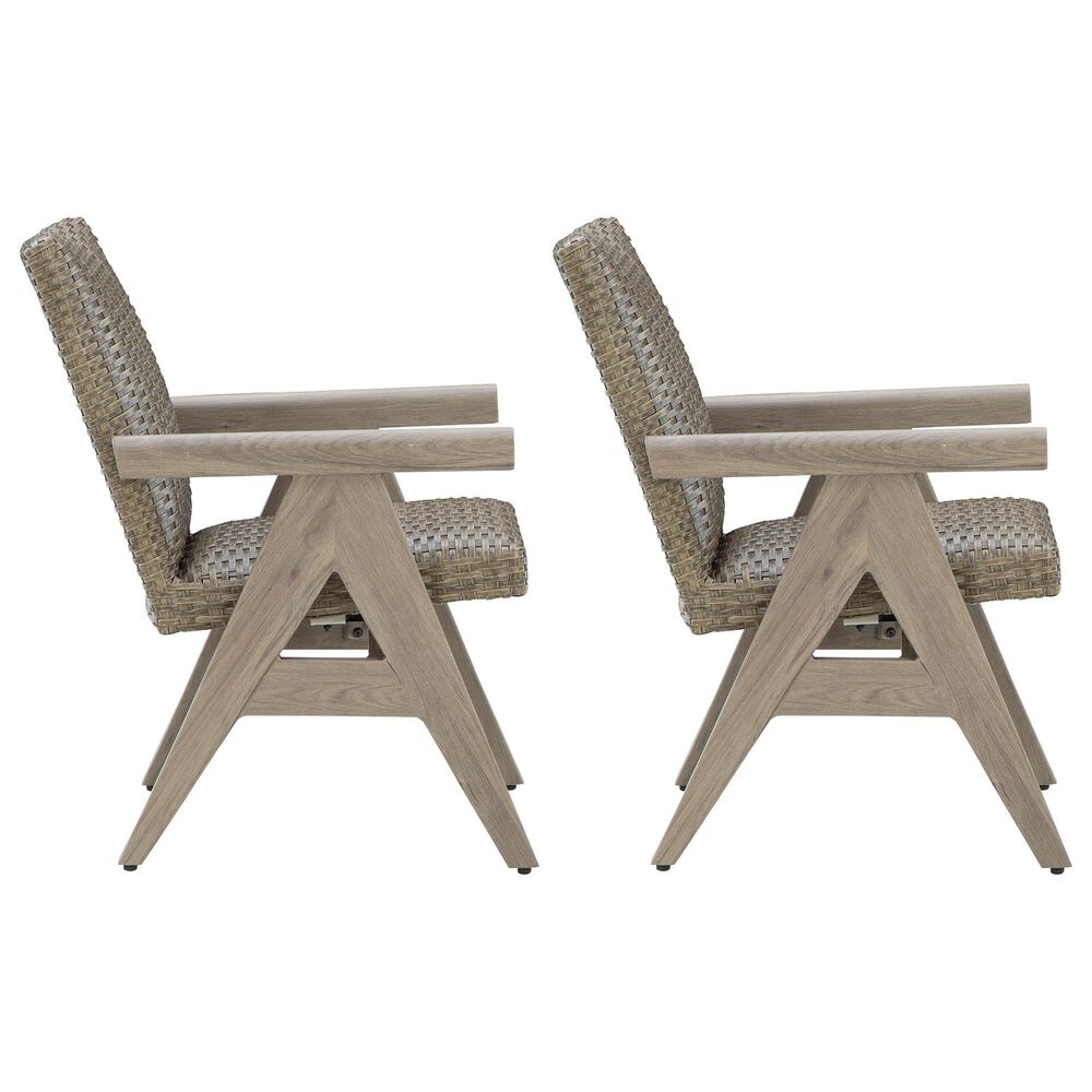 Ashley Cliff Trails Rocking Arm Chair in Beige &#40;Set of 2&#41;, , large