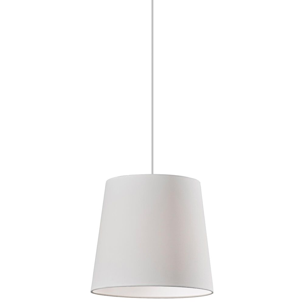 Adesso Tall Drum Portal Pendant in White, , large