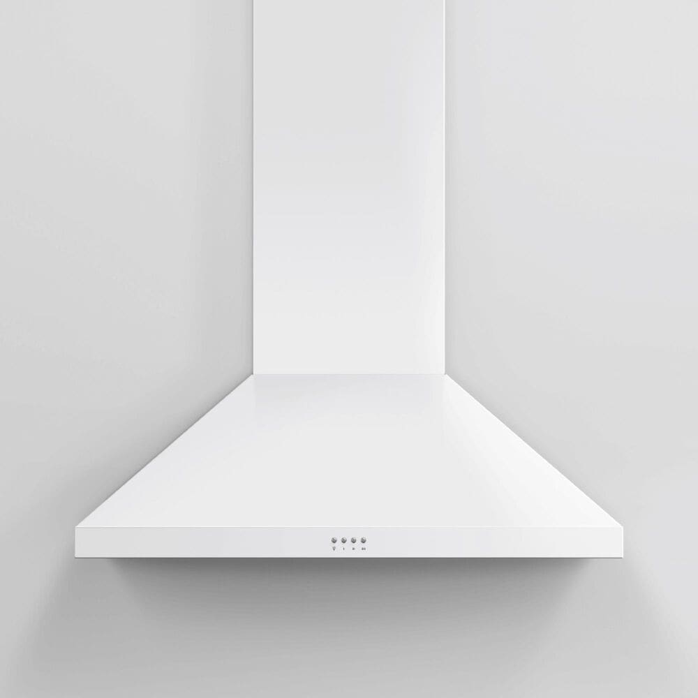 Fisher &amp; Paykel 36&quot; Classic Wall Hood with Pyramid Chimney in White, , large