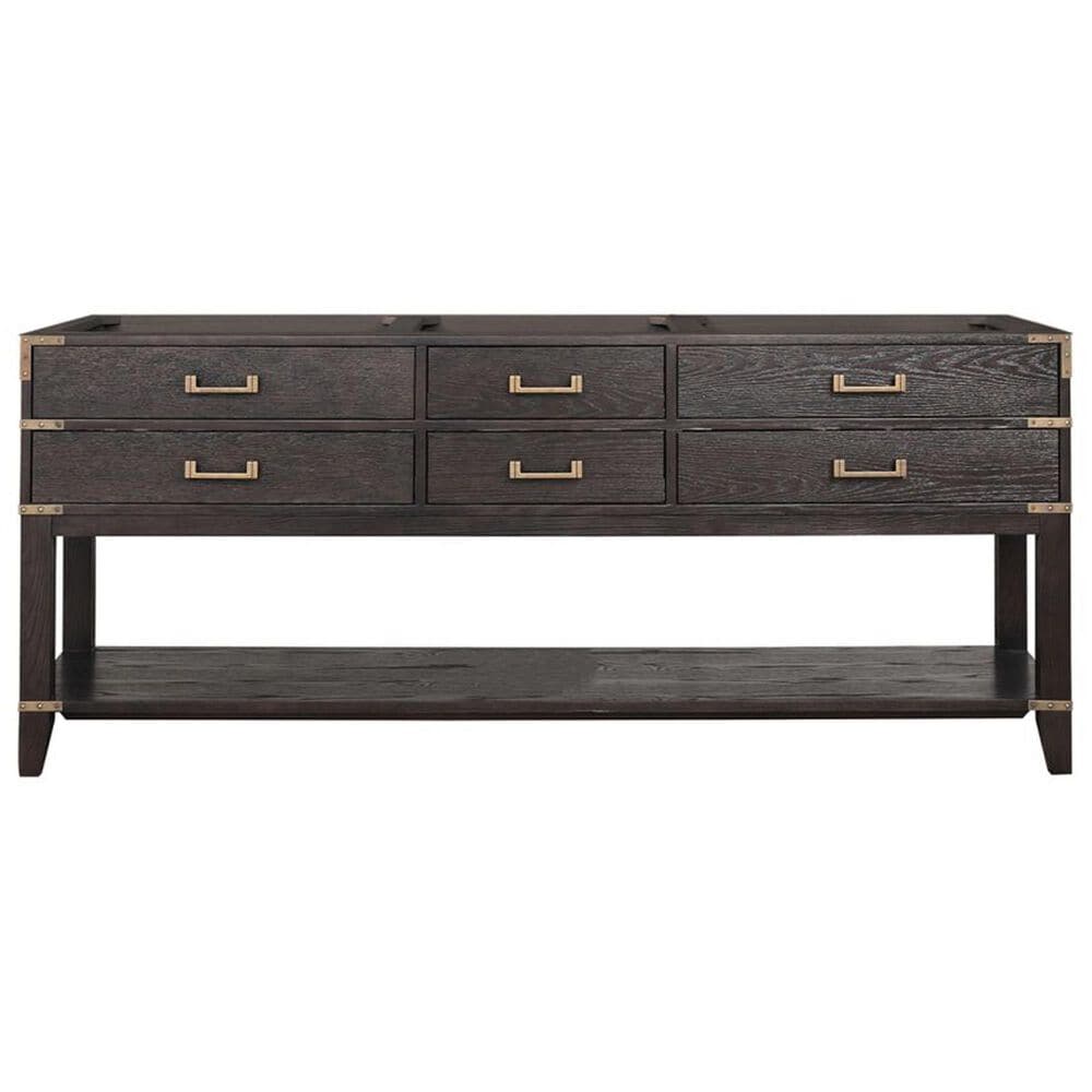Lexora Home Norwalk 80&quot; Double Bathroom Vanity in Brown Oak with White Quartz Top and Rectangular Sinks, , large