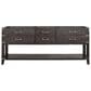 Lexora Home Norwalk 80" Double Bathroom Vanity in Brown Oak with White Quartz Top and Rectangular Sinks, , large