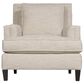 Bernhardt Addison Arm Chair in White and Cream, , large