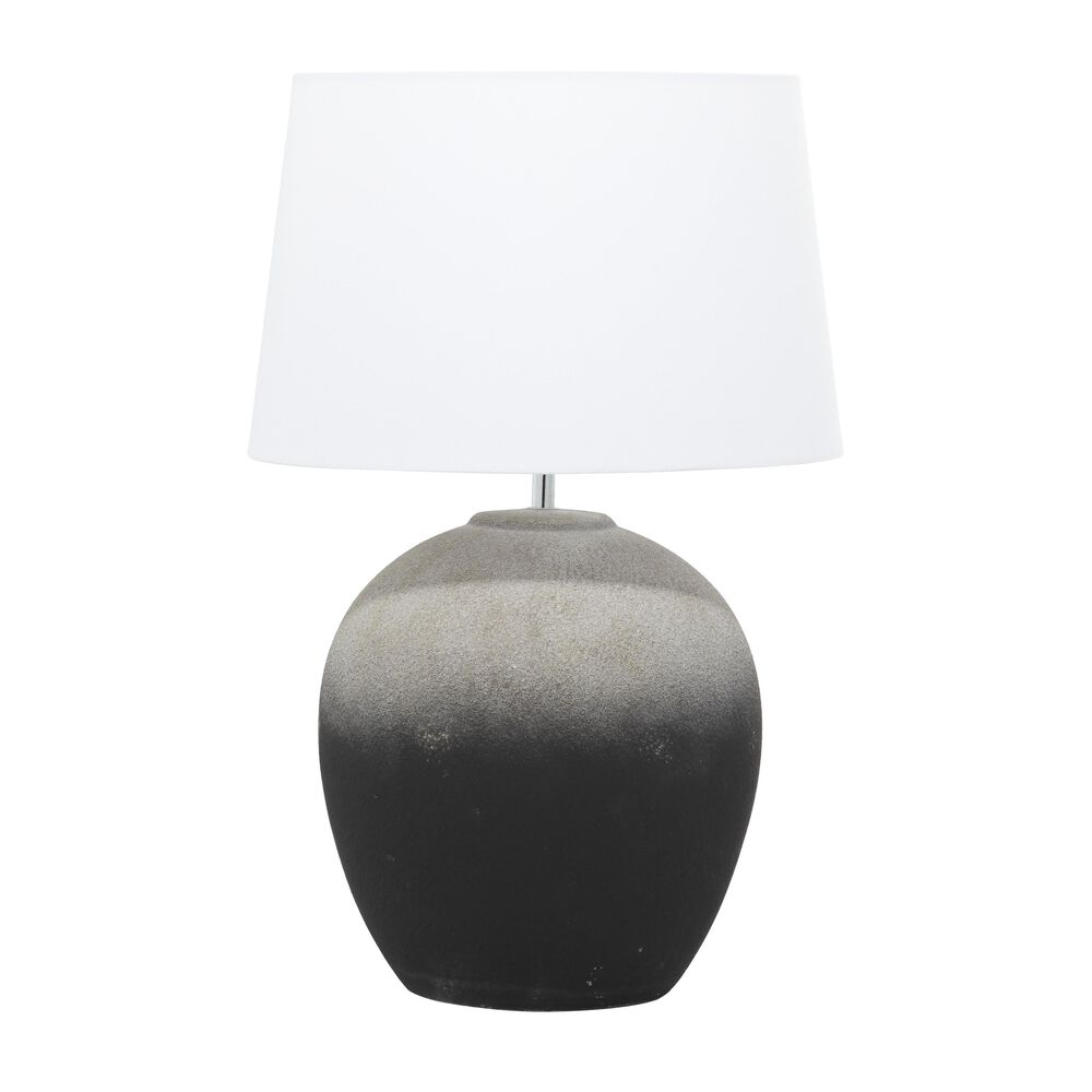 Maple and Jade Modern 23" Ceramic Table Lamp in Black, , large