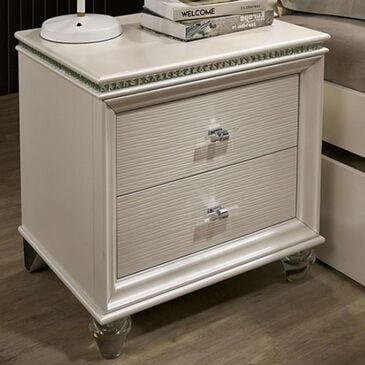 Furniture of America Allie 2-Drawer Nightstand in Pearl White, , large