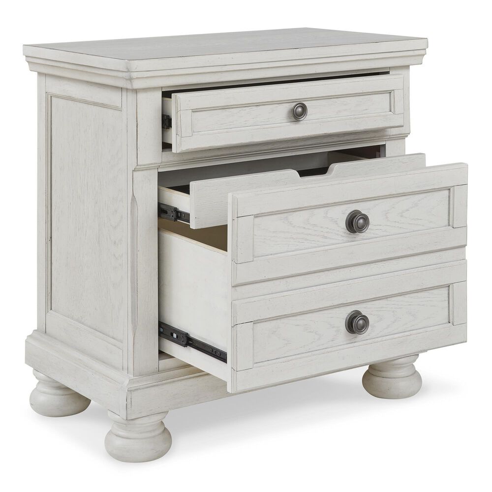 Signature Design by Ashley Robbinsdale Nightstand in Antique White, , large